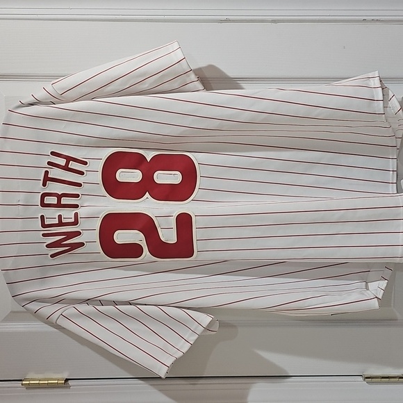 2009 World Series Phillies Jersey Werth Size XXL - Picture 2 of 5